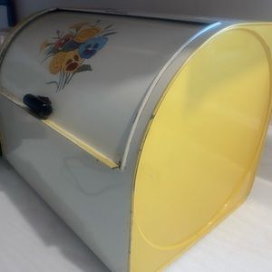 vintage antique 1940s breadbox